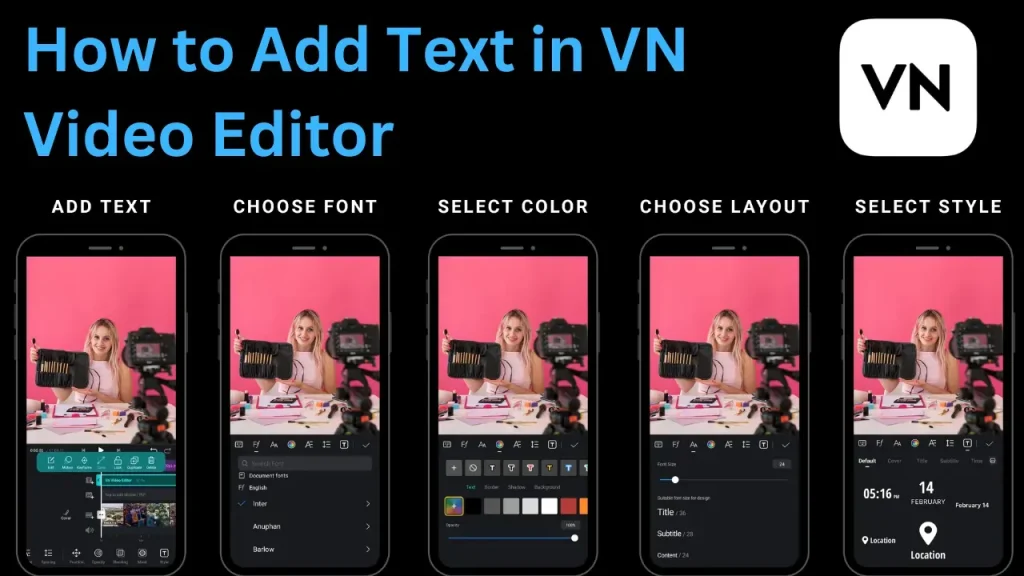 How to Add Text in VN Video Editor